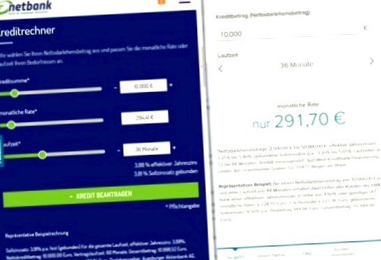 Loan comparison: Consorsbank installment loan vs. netbank installment loan