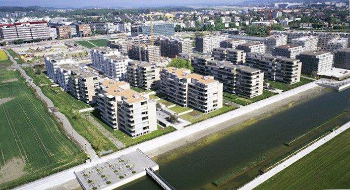 The new affordability calculation model would increase demand for residential property (the Glattpark neighborhood is pictured)